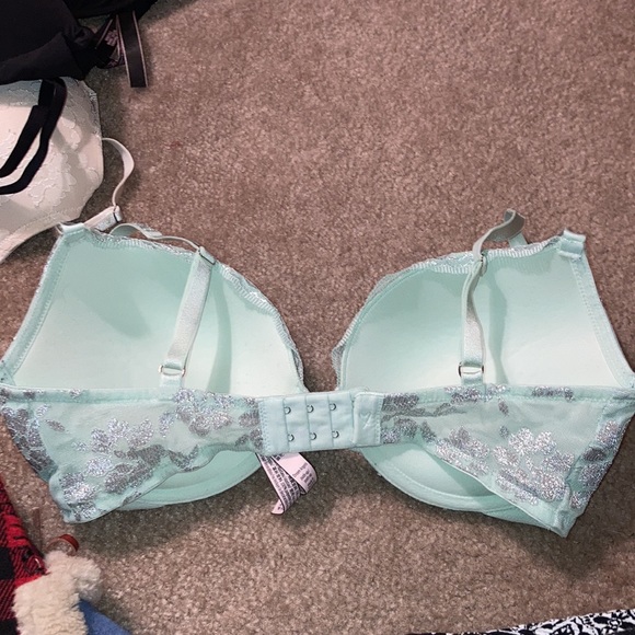 Victoria’s Secret mint & silver Dream Angels All over lace push up bra - Picture 4 of 5